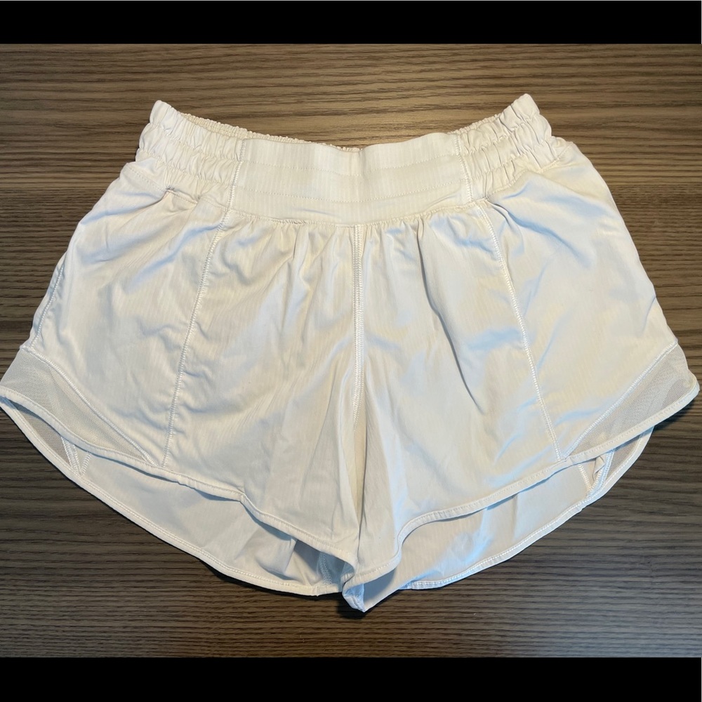 Lululemon White Hotty Hot Shorts